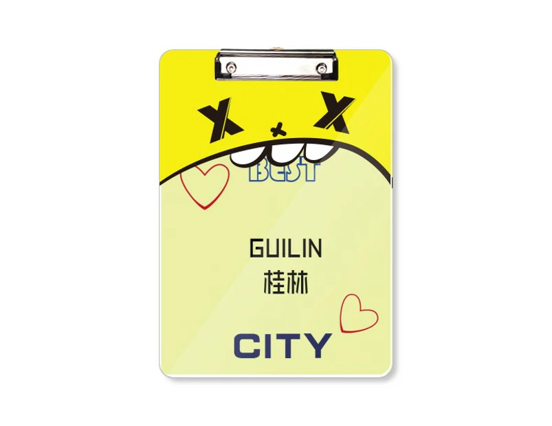 National Travel City Guilin Clipboard Folder Cartoon Office Pad Bussiness A4