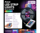 SAS Electrical 2PCE 10m 240 LED Strip Light 16 Colours 5 Modes Remote Control