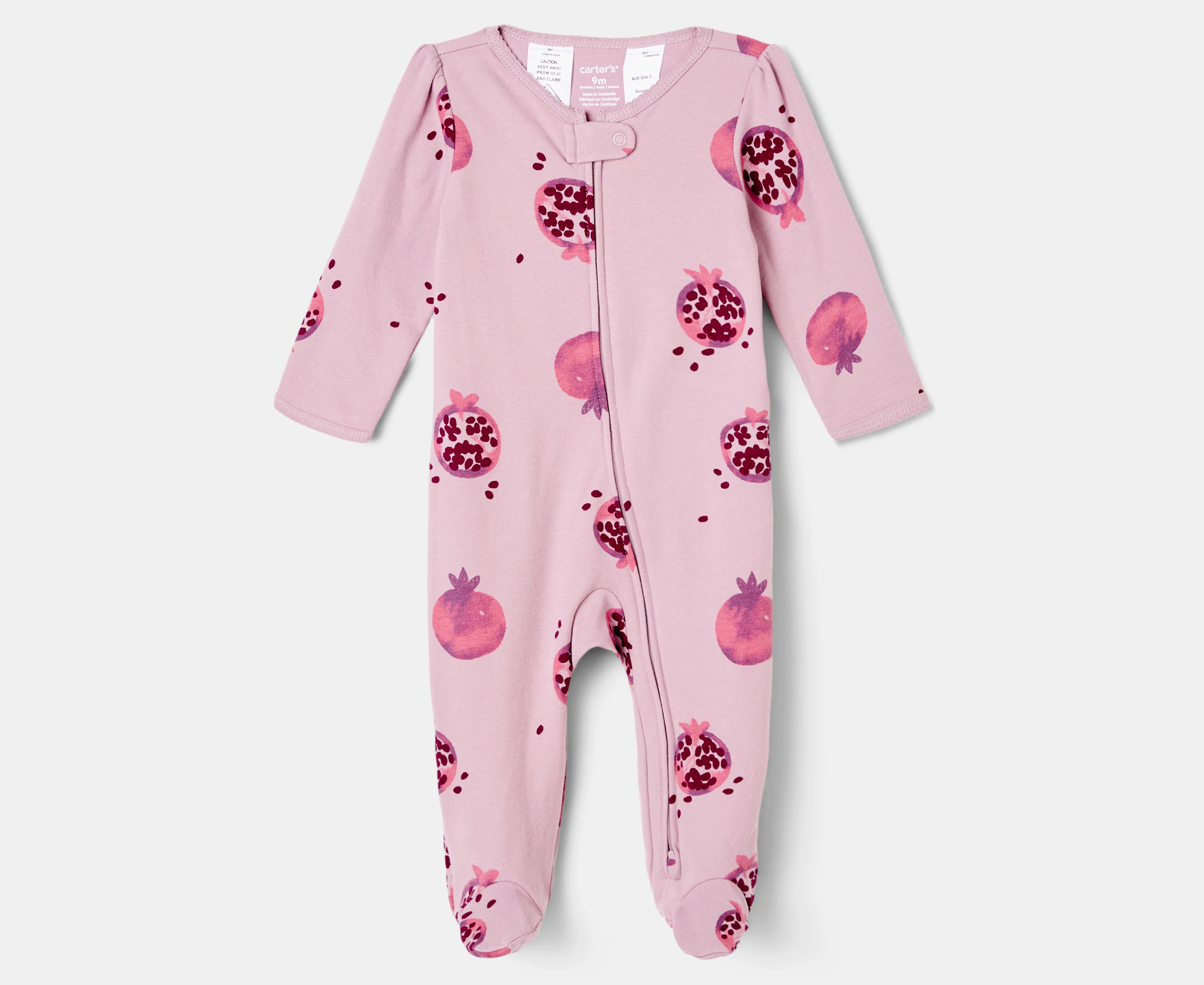 Carter's Baby Pomegranate 2-Way Zip Sleep & Play One-Piece - Purple