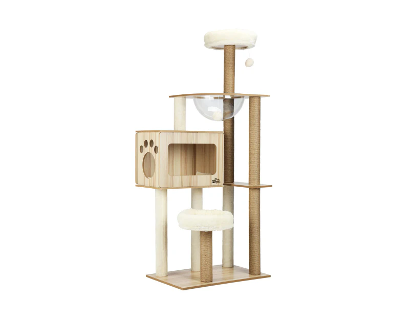 Alopet Cat Tree 142cm Trees Scratching Post Scratcher Tower Condo House Furniture Wood