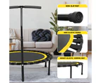 Yopower 50" Foldable Rebounder Mini Trampoline with Adjustable Height, Ideal for Rebounding Exercise and Cardio, Yellow