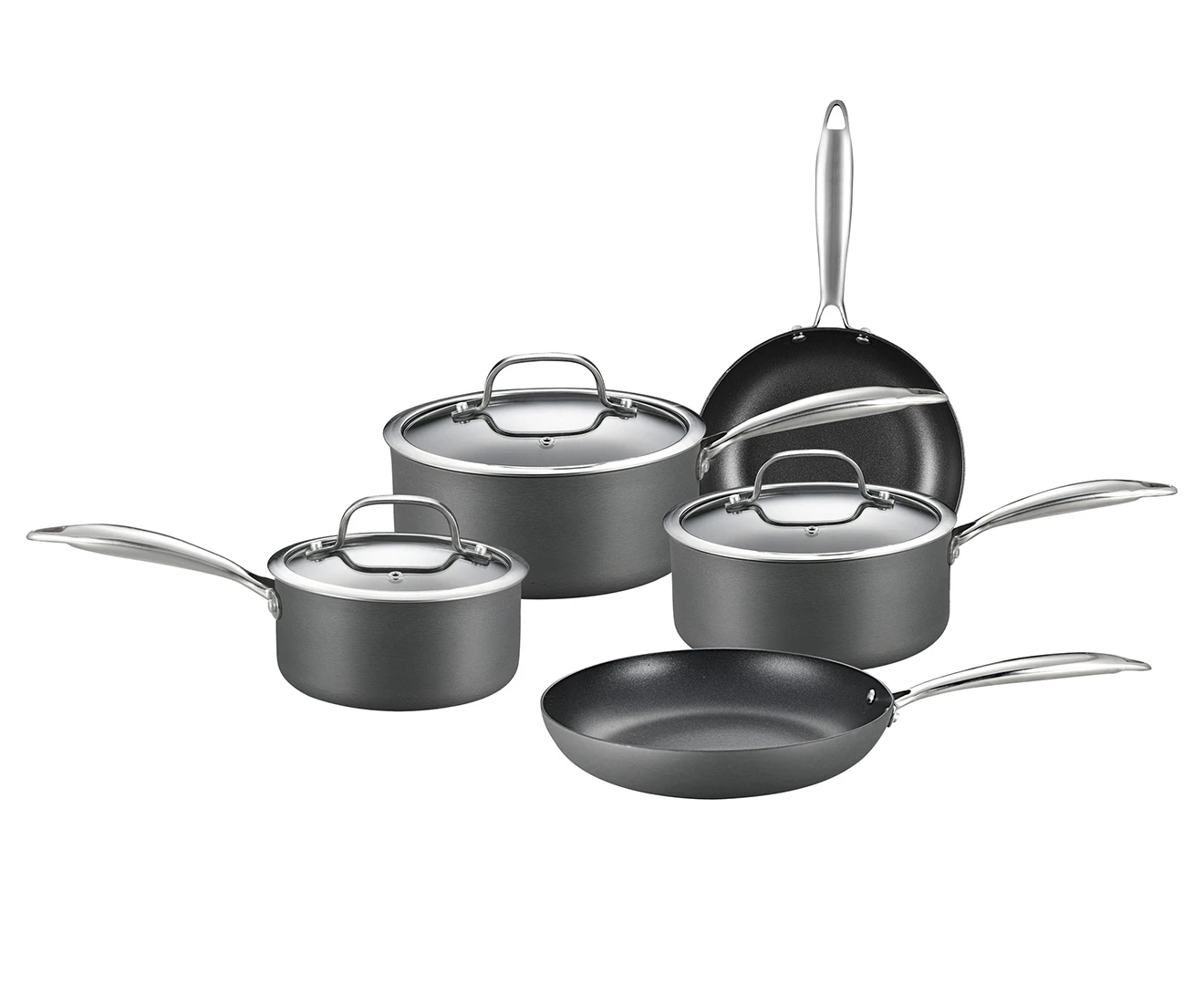 Healthy Choice 8-Piece 3 Layer Non-Stick Cookware Set