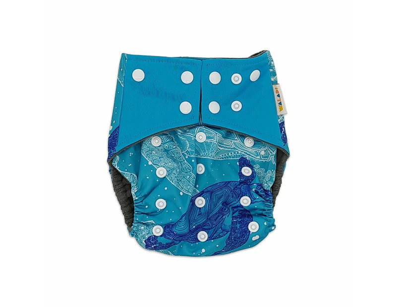 Turtles Bamboo Charcoal Cloth Nappy