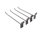 30Pcs Panel Hooks Black Slatwall Hanger Thickened Easy Installation Anti Rust Display Pegs For Retail Garage