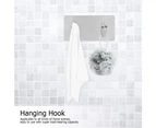 Stainless Steel Strong Adhesive Towel Clothes Hat Wall Hanging Hook Hanger For Home Usetilted Hook-Double Hooks
