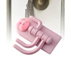 Self Adhesive Hanger Punch Free Rotating 3 Hooks Cute Animal Wall Door Holder For Keys Rabbit