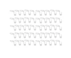 50Pcs Clothes Hanger Hook Strong Odorless Light Weight White Thickened Hanger Connection Hook