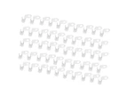 50Pcs Clothes Hanger Hook Strong Odorless Light Weight White Thickened Hanger Connection Hook
