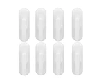 8Pcs Wall Self Adhesive Curtain Hooks White Reusable Plastic Curtain Buckles With Wall Hook For Apartment Home Office