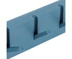 Wall Row Hook Punch Free Coat Key Holder Door Hat Hanger For Bathroom Wall Door Decor(Dark Blue )