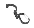D Type Carabiner Multifunction Portable Aluminum Alloy Hook Clasp Clip For Outdoor Camping Picnic Hikingblack