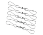 10Pcs Hanging Hook Stainless Steel 360° Rotating Hook For Bird Feeder Wind Chimes8.2Cm