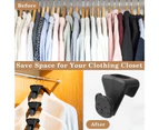 18 Pcs Clothes Hanger Connector Hook Space Saving Strong Bearing Hanger Extender For Closet Wardrobe Cartoon Style