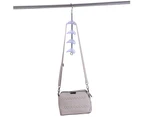 Rotatable Handbag Holder Purse Bag Hanger Hanging Rack Storage Organizer Transparent