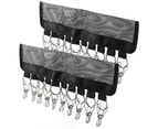 2Pcs Foldable Hat Holder Rack Organizer Door Closet Hanger Selfadhesive Storage Rack Hooks