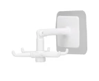 No Punch Unique Shape Hook Rotatable Storage Holder Wall Hanger For Home Bathroom(White )