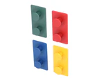 4Pcs Abs Wall Hooks Self Adhesive Clothes Coat Hook Storage Organization For Entryway Bedroom Bathroom