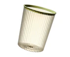 Transparent Garbage Bin With Top Ring Easy Attached Lid Free Large Capacity Trash Bin Can For Household Green