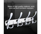 Multifunction Stainless Steel Wall Hanger Hook Rack Towel Hat Rack For Bathroom (4 Hooks)