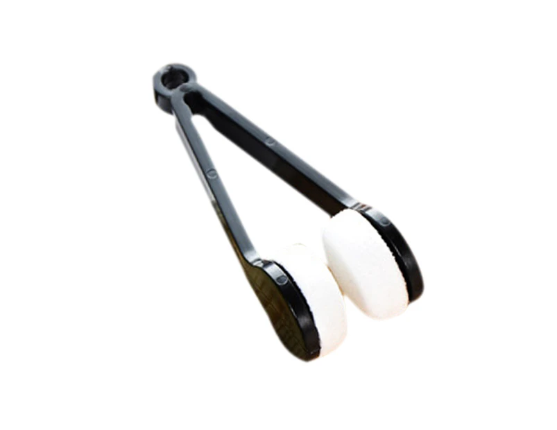 Portable Eyeglass Cleaner Brush Soft Sun Glasses Cleaning Clip Eyeglasses Cleaning Tool For Outdoorblack