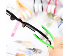 Portable Eyeglass Cleaner Brush Soft Sun Glasses Cleaning Clip Eyeglasses Cleaning Tool For Outdoorgreen