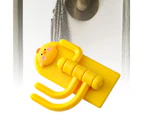 Self Adhesive Hanger Punch Free Rotating 3 Hooks Cute Animal Wall Door Holder For Keys Chicken