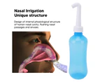 Nasal Irrigation Manual Sinus Rinse Bottle Pressure Nose Wash Cleaner For Children Adults s 310Ml+ Single Hole Head