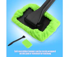 Car Windshield Cleaning Brush Automobile Window Dust Dirt Removal Tool Easy To Use Green