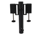 Pickup Flagpole Mount Firm Support Steel Universal Truck Flagpole Holder For Most Pickups Black