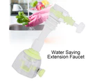 Movable Water Saving Extension Faucet Splash Proof Kitchen Valve Spray Green 13Cm
