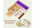 Silicone Soap Mold Wooden Box Cake Maker Cutting Slicer Cutter Making Tool