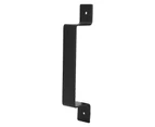 Black Door Handle Carbon Steel Barn Right Angle Handle Pull For Barn Home Cabinet Shed