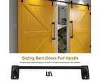 Industry Style Sliding Barn Doors Pull Handle Gates Garages Sheds Metal Hardware Accessories(S)