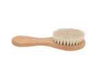 Hair Wool Brush Soft Bristles Styling Beard Brush  Bathing Cleaning Nursing Wooden Comb Brush
