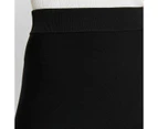 Crepe Knit Flare Skirt - Preview - Black