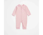 Target Baby Organic Cotton Pointelle Zip Coverall - Pink