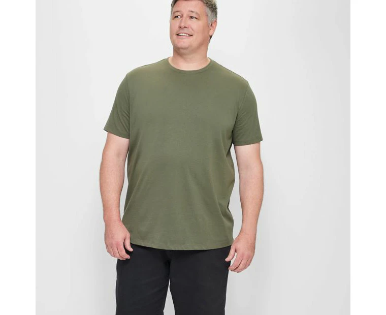 Target Plus Size Australian Cotton Crew T-Shirt - Green