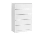 Artiss 6 Chest of Drawers - PEPE White