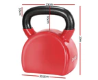 Everfit 24kg Kettlebell Set Weightlifting Bench Dumbbells Kettle Bell Gym Home