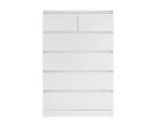 Artiss 6 Chest of Drawers - PEPE White