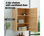 Artiss Bathroom Storage Cabinet 70cm Medicine 2 Tier Shelf Wall Mounted JILL