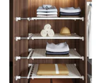 Expandable Storage Closet Rack Cabinet Wardrobe Organizer Kitchen Storage Shelf - 36cm x 42-67cm