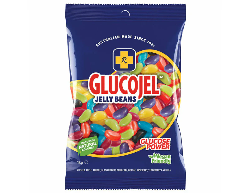 Glucojel Jelly Beans Bulk Pack 1kg