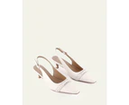 Jo Mercer Women's Pia Low Heels Off Shoes - Off White