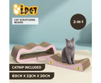 i.Pet Cat Scratching Board Scratcher Cardboard Kitten Indoor Climbing Pad Catnip