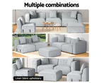 Artiss Modular Sofa Chaise Set 5-Seater Grey