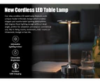 LED Cordless Table Lamp Bedside Touch Control 3 Colour Dimmable Living Style Night Lights Rechargeable Battery Operated