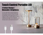 LED Cordless Table Lamp Bedside Touch Control 3 Colour Dimmable Living Style Night Lights Rechargeable Battery Operated