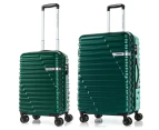 American Tourister Sky Bridge 2-Piece Hardcase Luggage/Suitcase Set - Green