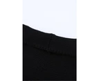 Azura Exchange Chunky Knit Turtleneck Sweater - Black